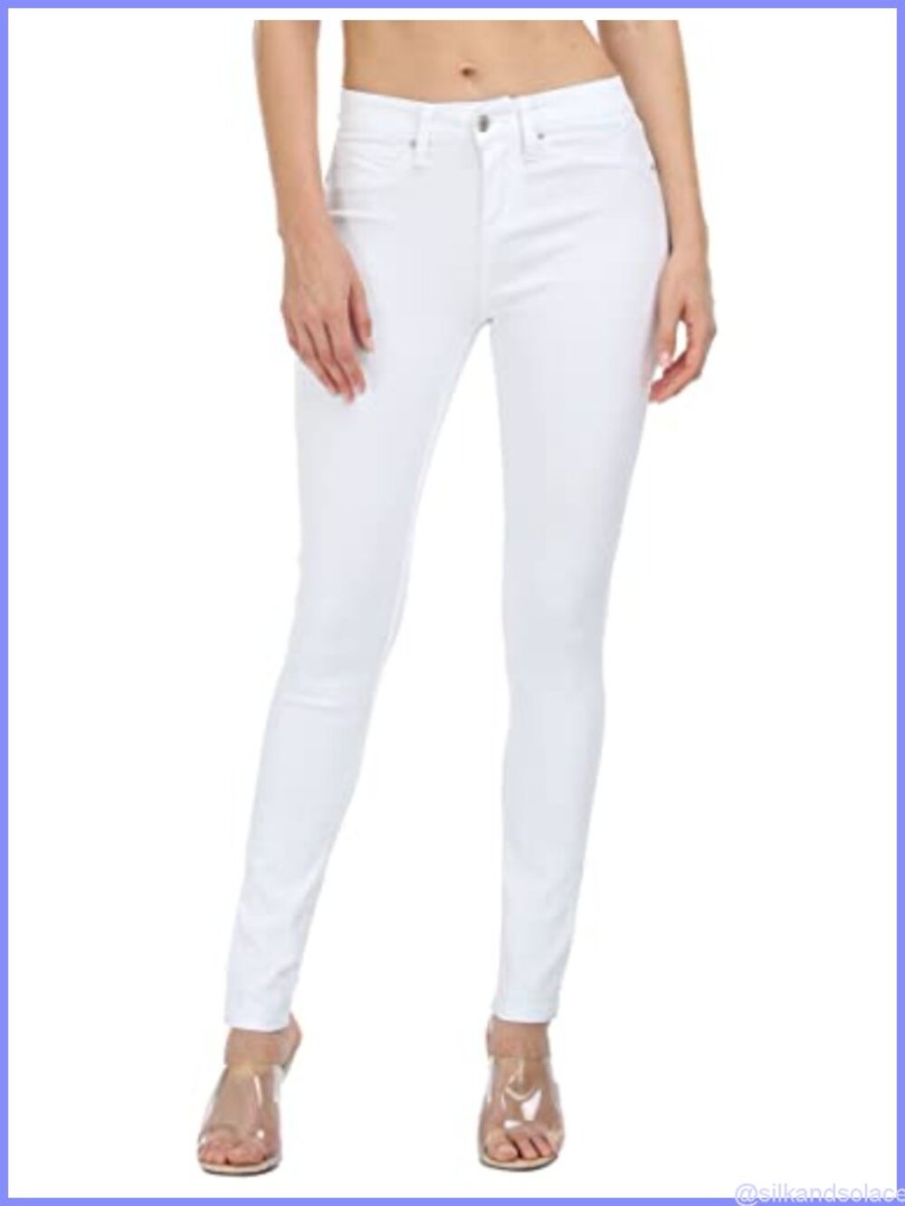 Women's Hyper Ultra Stretch Comfy Mid-Rise Skinny Jeans Jegging Juniors